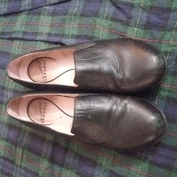 Dansko - Black - Leather - Clog Style - Non-Slip Shoes - Size lg 8.5/sm 9/EU39 - Picture 2 of 11